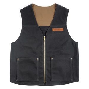 Red Clouds Collective 18oz Waxed Canvas Vest - Black sz S